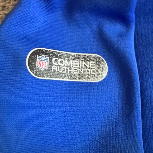 Under Armour Team Issued NFL New York Giants Combine Blue Full Zip Hoodie XXL - Picture 6 of 12